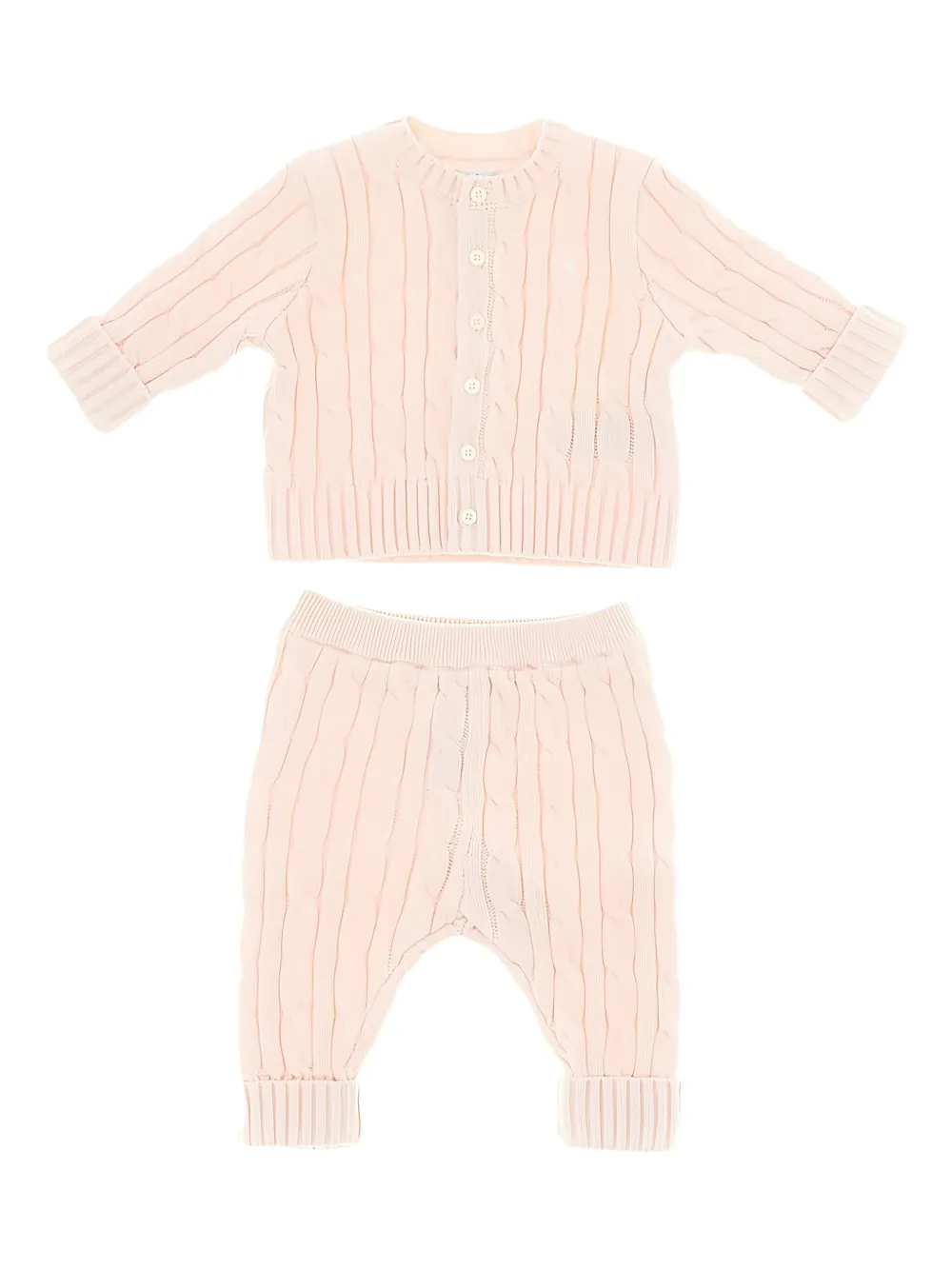 

Вязание косами (комплект из двух штук) POLO RALPH LAUREN KIDS, розовый