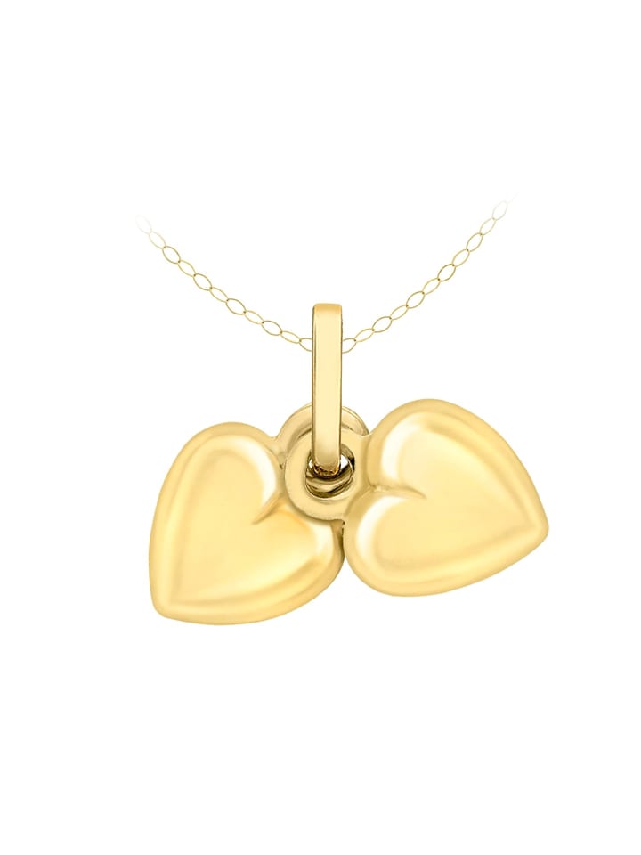 

Lucardi Золотое колье в форме сердца (375 пробы)