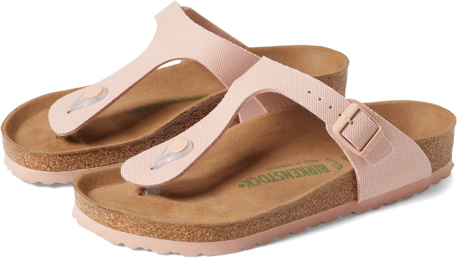 

Сандалии Birkenstock Gizeh Vegan Canvas, цвет Soft Pink Canvas