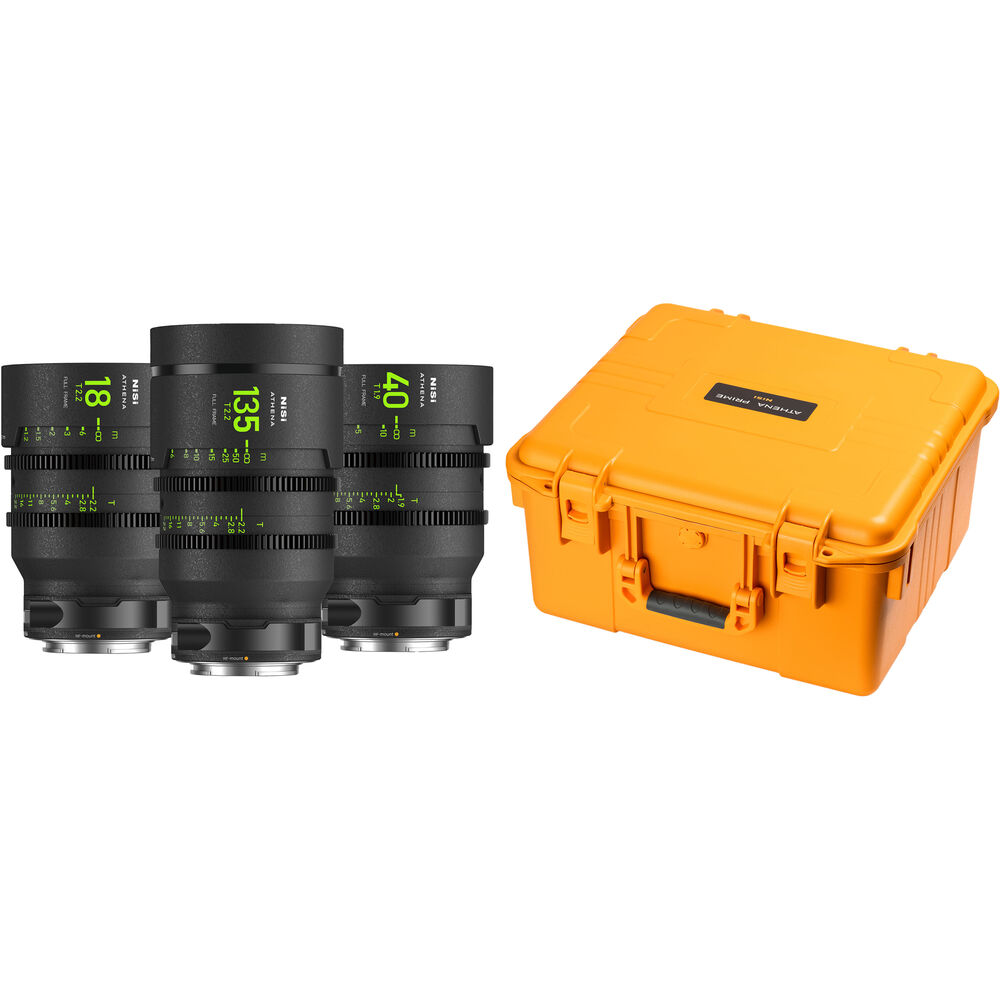 

Полнокадровый комплект NiSi ATHENA PRIME T2.2/1.9 с тремя дополнительными линзами (Canon RF, крепления для вставных фильтров)
