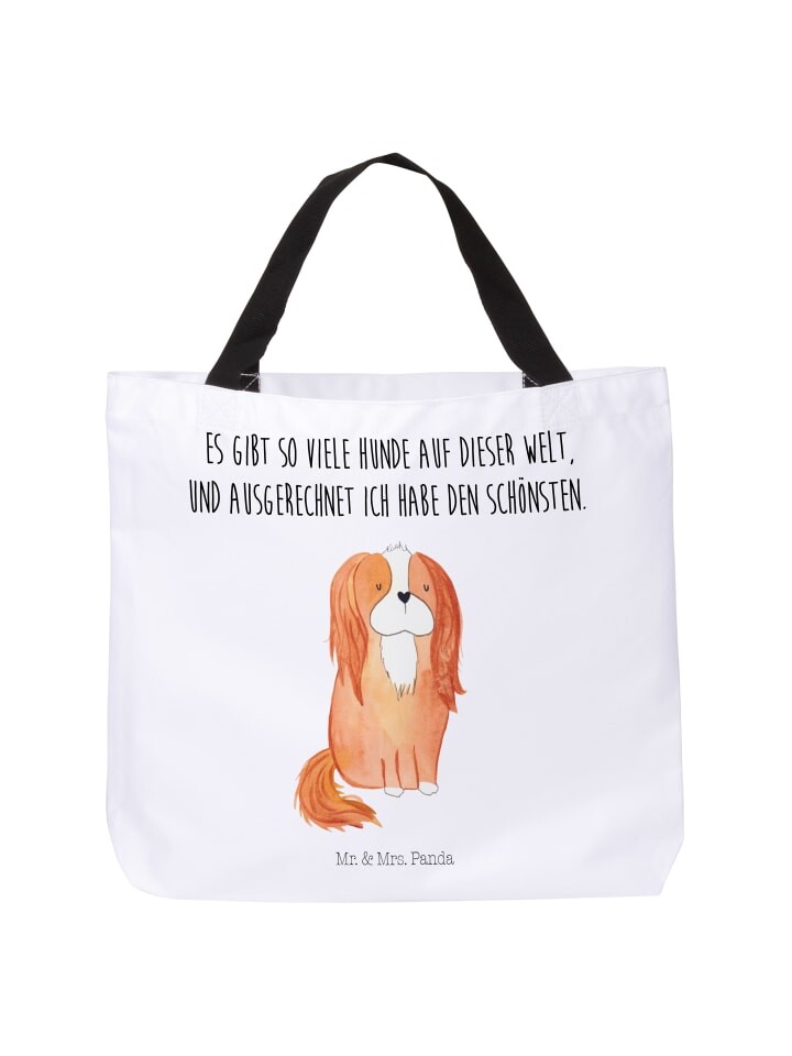 

Сумка-шоппер Mr & Mrs Panda Hund Cavalier King Charles Spaniel, белый
