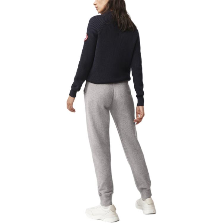Muskoka Series FW22 Вязаные спортивные штаны Женские Светло-серый Canada Goose — фото 4