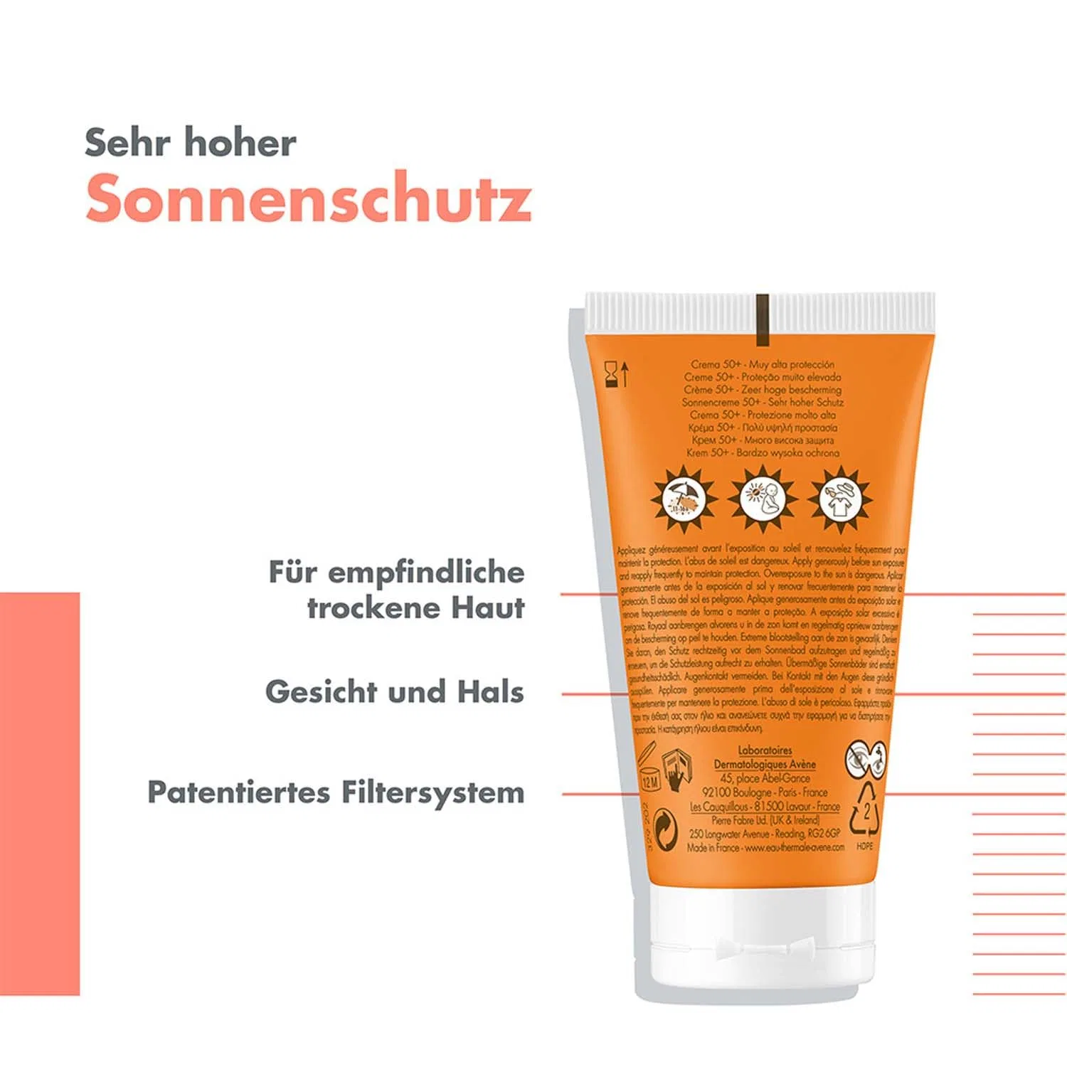 Солнцезащитный крем SPF 50 от Avène Avene — фото 4