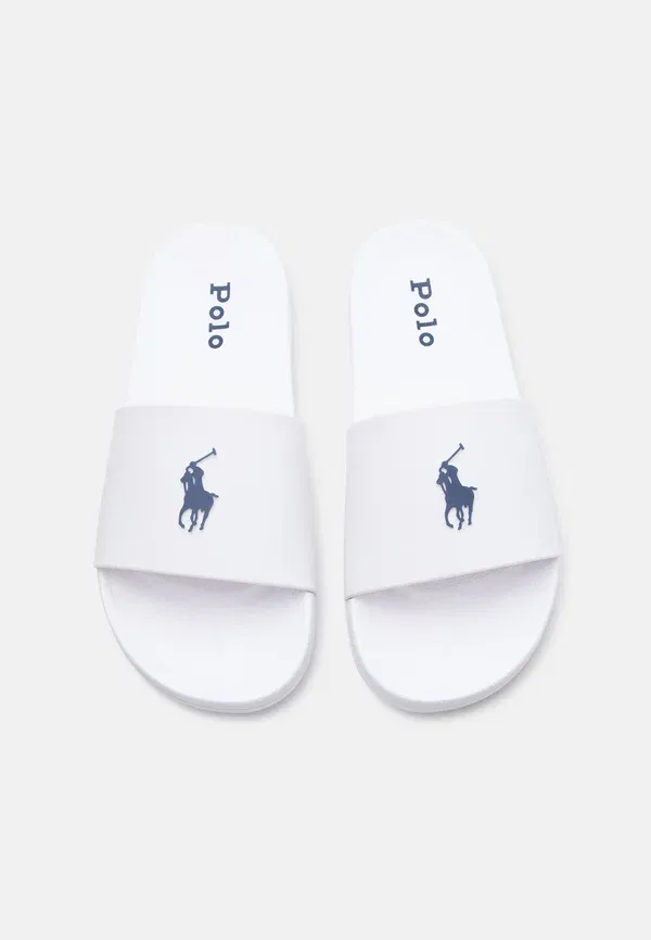 Тапочки Lennon Polo Ralph Lauren, белый/тёмно-синий — фото 4