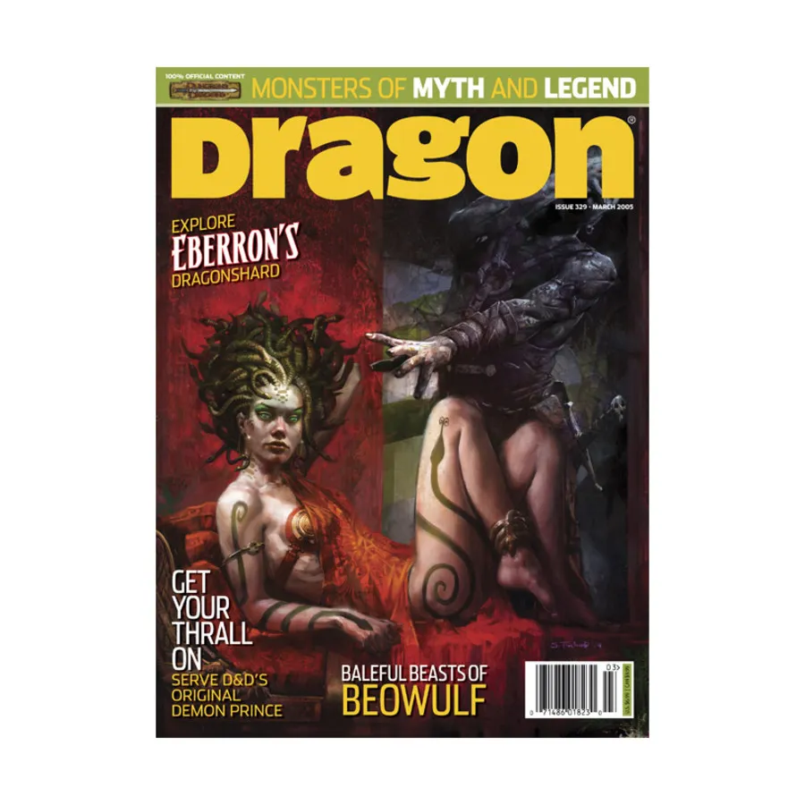 

Журнал #329 "Baleful Beasts of Beowulf, Explore Eberron's Dragonshard", Dragon Magazine #301 - #359
