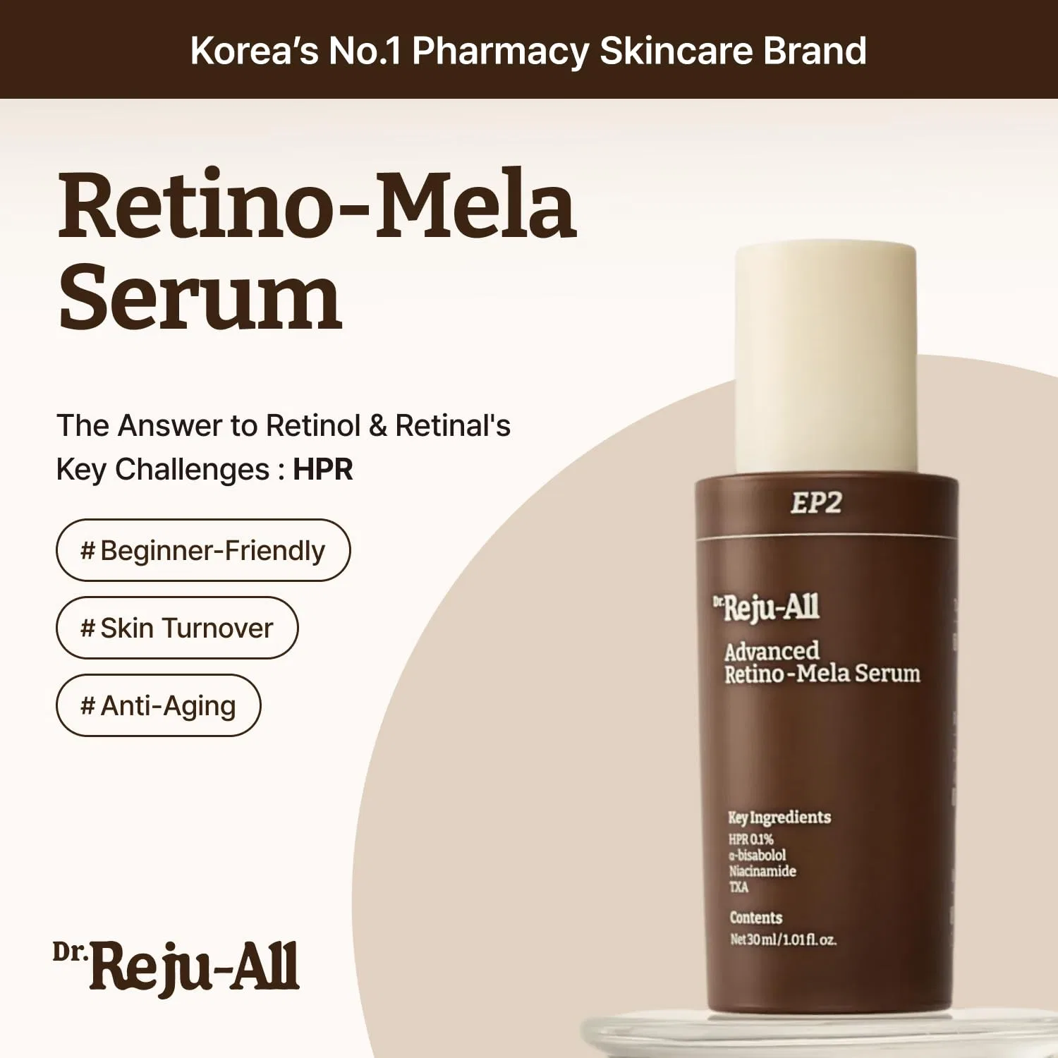 Сыворотка Dr.Reju-All — Для лица Advanced Retino Mela Serum Hpr Retinol, 50 мл — фото 2