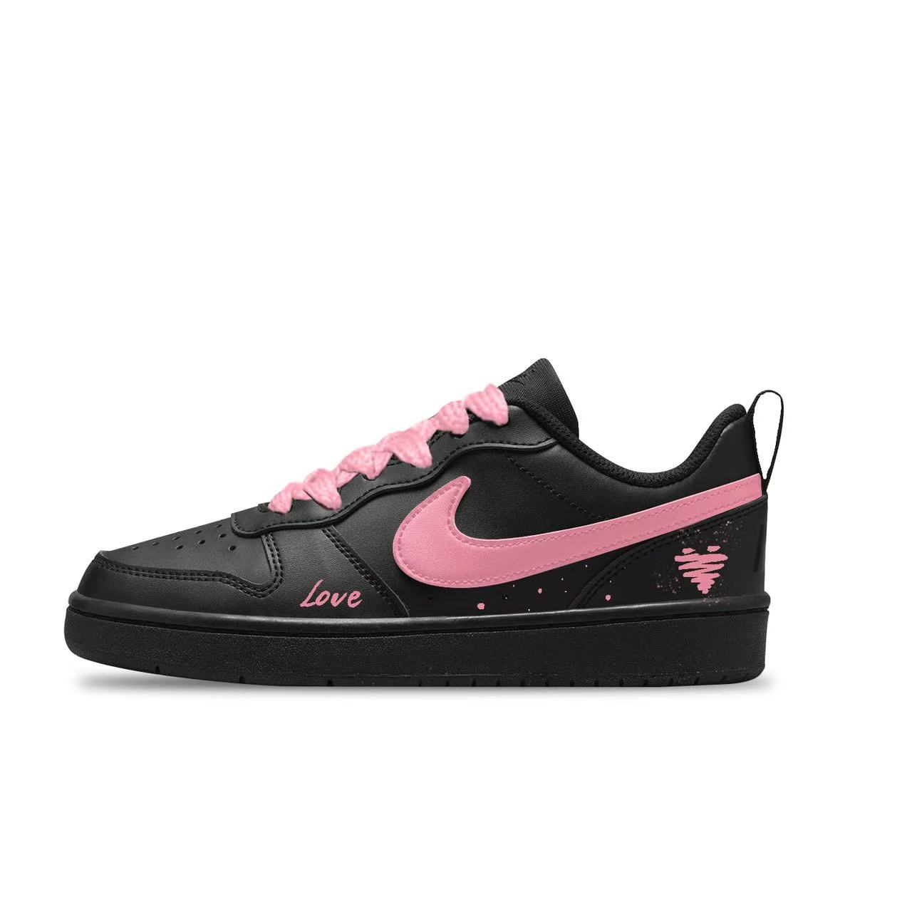 

Кроссовки для скейтбординга Court Borough с противоскользящей подошвой и устойчивостью к истиранию, низкие, для детей и подростков Nike, черный