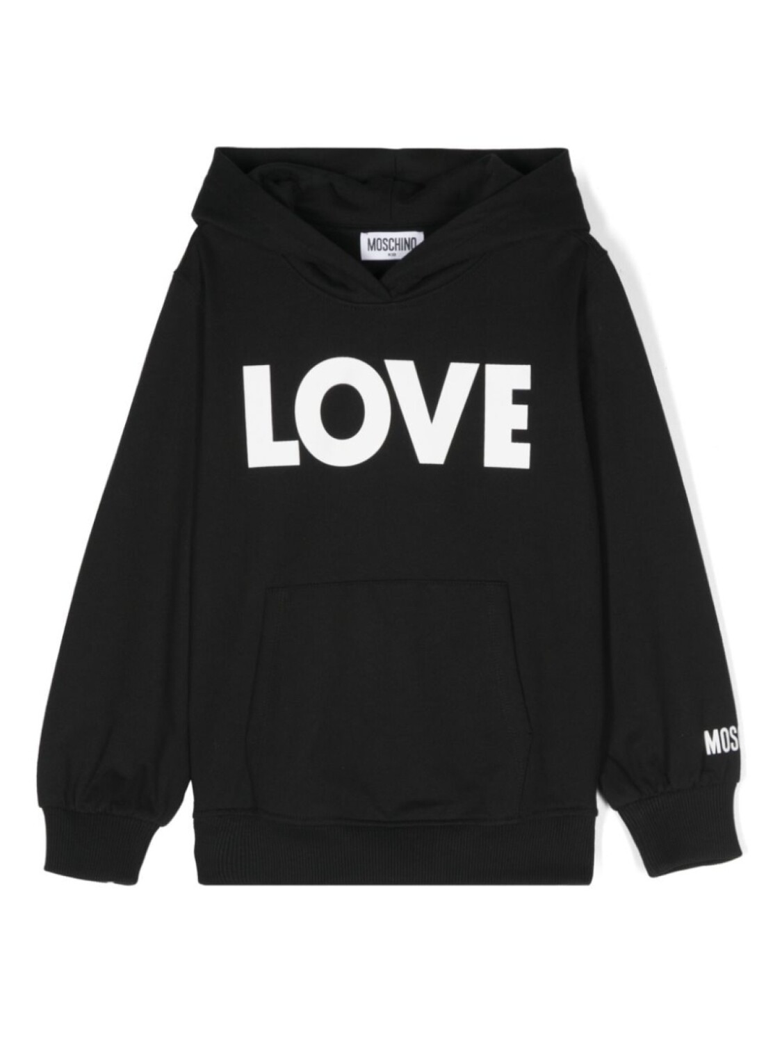 

Moschino Kids худи с логотипом, черный