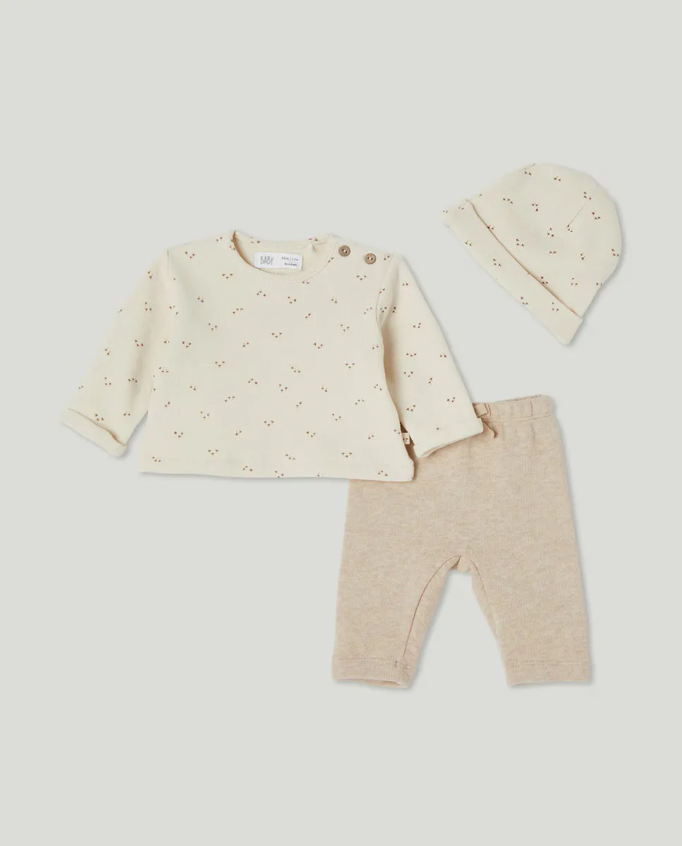 

Детский комплект со шапочкой Baby El Corte Inglés, цвет 120 Crudo