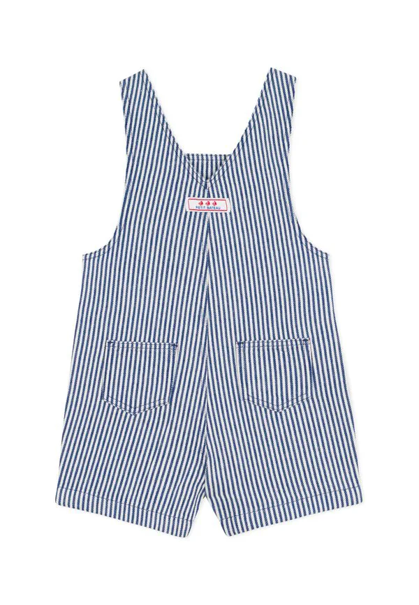 Комбинезон salopette courte dungarees Petit Bateau, Crepuscule Marshmallow — фото 2