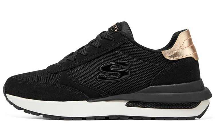 

Женские кроссовки HALOS Lifestyle с низким верхом, черные/золотые Skechers, Черный, Женские кроссовки HALOS Lifestyle с низким верхом, черные/золотые Skechers