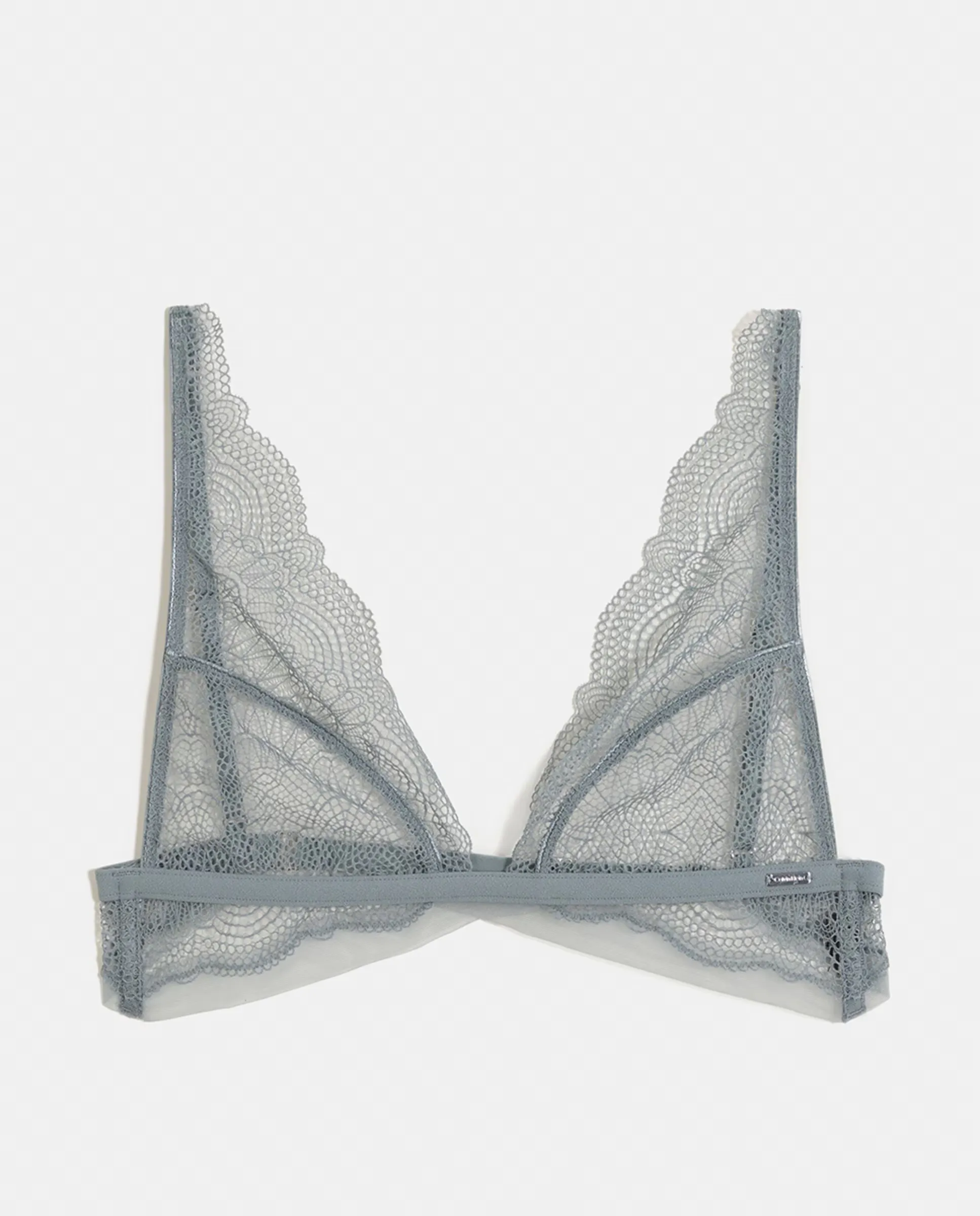 

Бюстгальтер-треугольники CK BLACK GEO LACE без пены Calvin Klein, светло-голубой