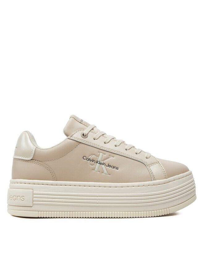 

Кроссовки Calvin Klein Jeans Bold Platf Low Lace Lth Ml Mtl, бежевый