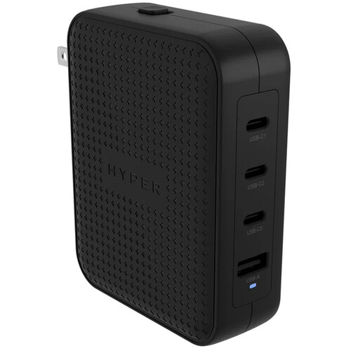 

Зарядное устройство HYPER HyperJuice 145W 4-Port USB GaN Travel Charger HJ1001BKWWGL