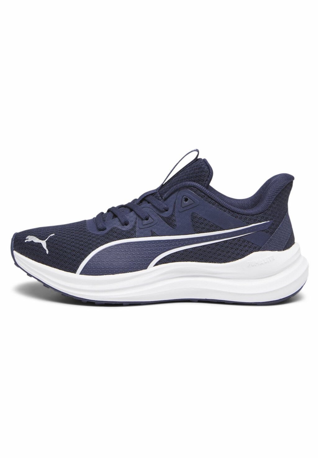 

Кроссовки нейтрального цвета Reflect Lite Jr Puma, цвет navy white silver