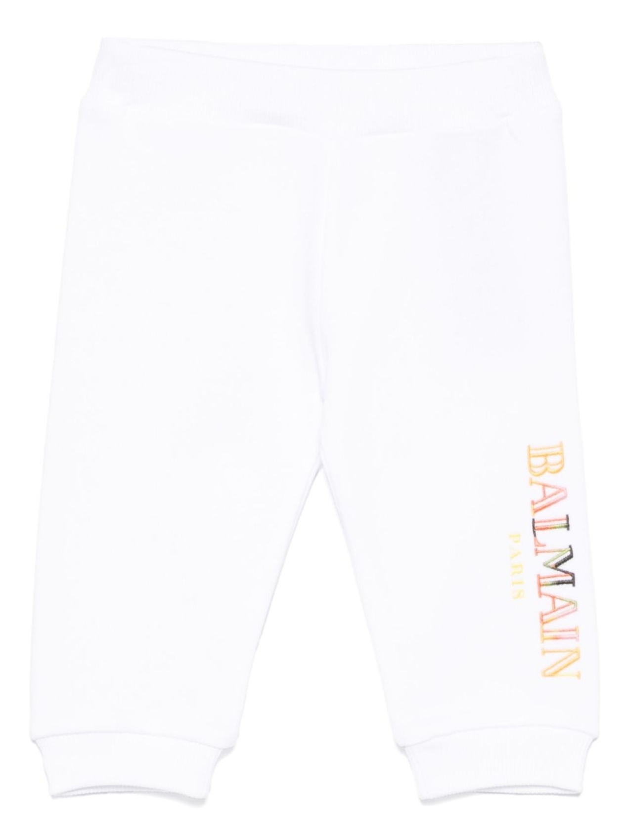 

Balmain Kids спортивные брюки с вышитым логотипом, белый
