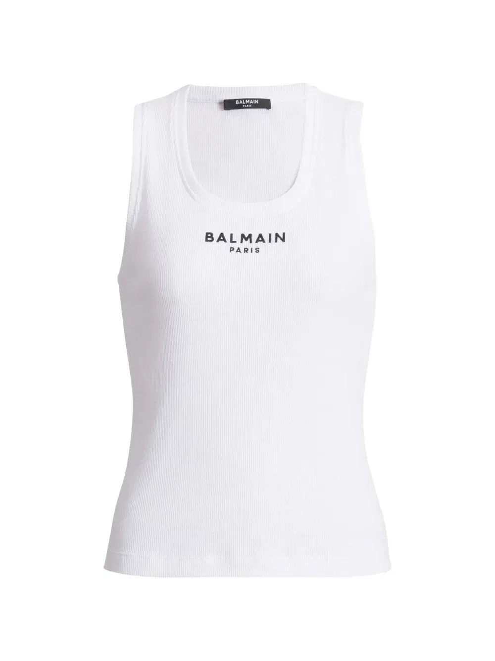 Топ-жилет Balmain Paris с вышивкой, белый