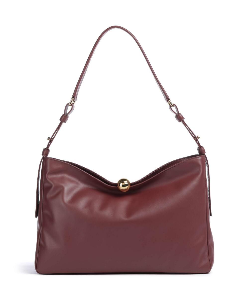 

Sfera мягкая сумка-мешок l из телячьей кожи наппа Furla, фиолетовый