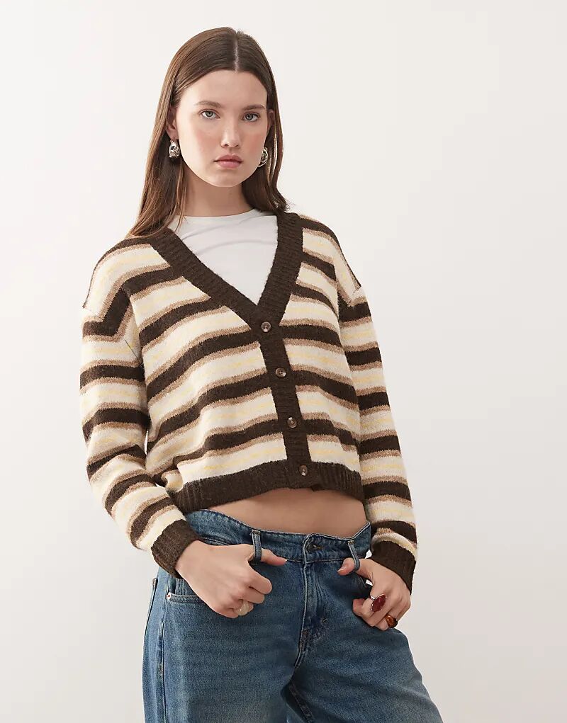 

Кардиган Quiksilver Bukit в шоколадно-коричневых полосках
