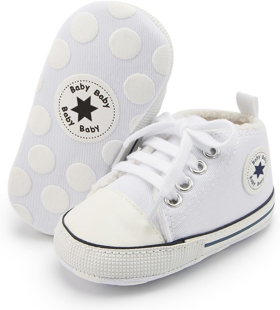 

Детские кеды KIDSUN унисекс для мальчиков и девочек, с мягкой подошвой, на шнуровке, для новорожденных, обувь для первых шагов, для малышей, комнатная обувь