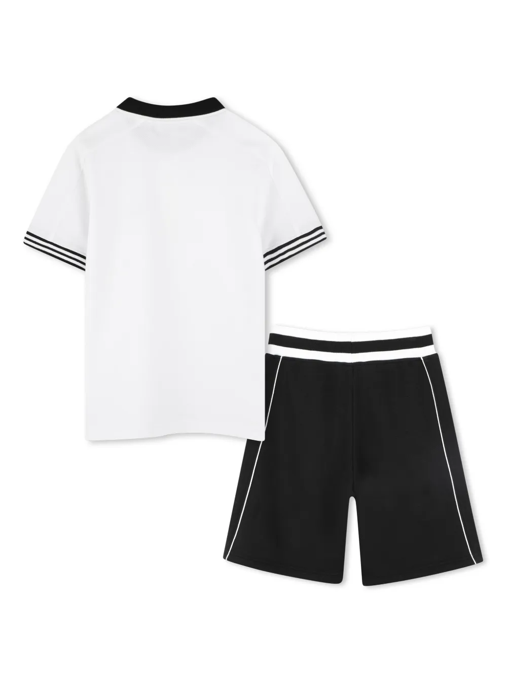 Комплект из рубашки поло и шортов с логотипом Dkny Kids, белый — фото 2
