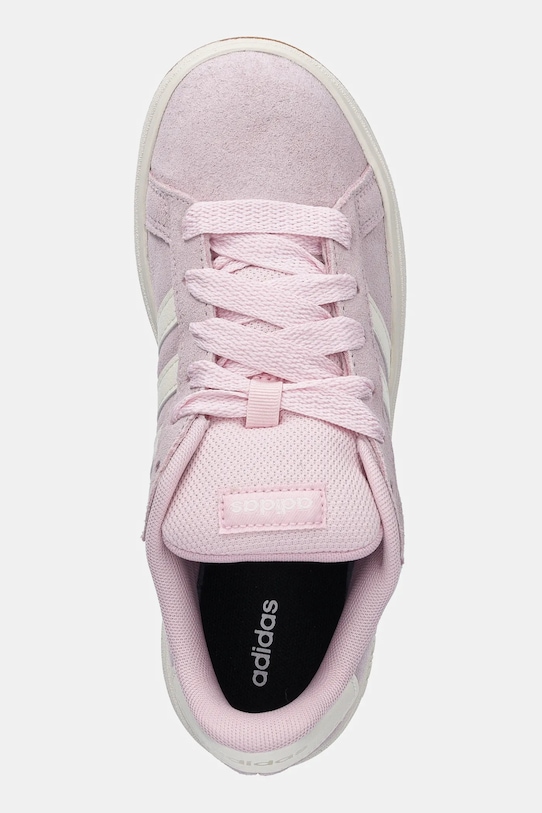 Детские замшевые кроссовки Grand Court 00s Adidas, розовый — фото 4