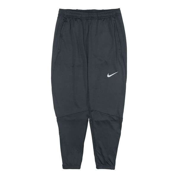 

Брюки running training zipper quick dry sports pants black Nike, черный