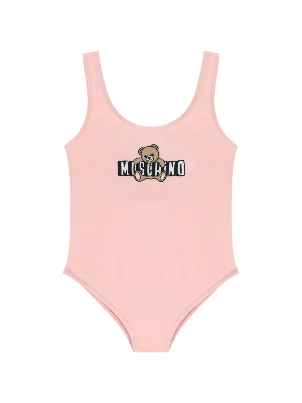 Купальник с принтом в виде плюшевого мишки Moschino Kids, розовый