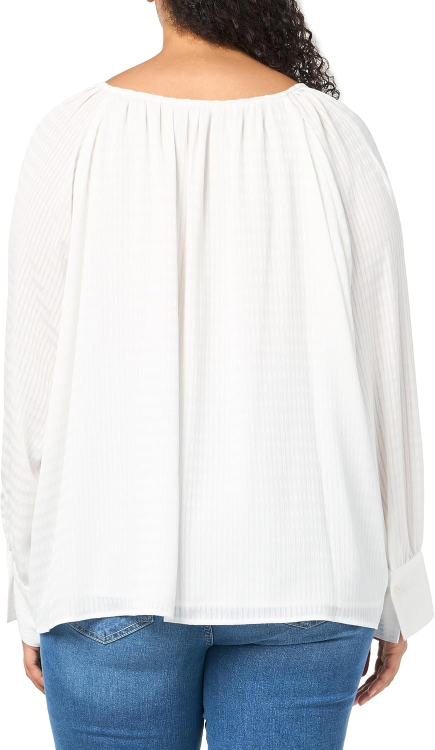 

Женская блузка Calvin Klein Plus с длинным рукавом и V-образным вырезом, Soft White