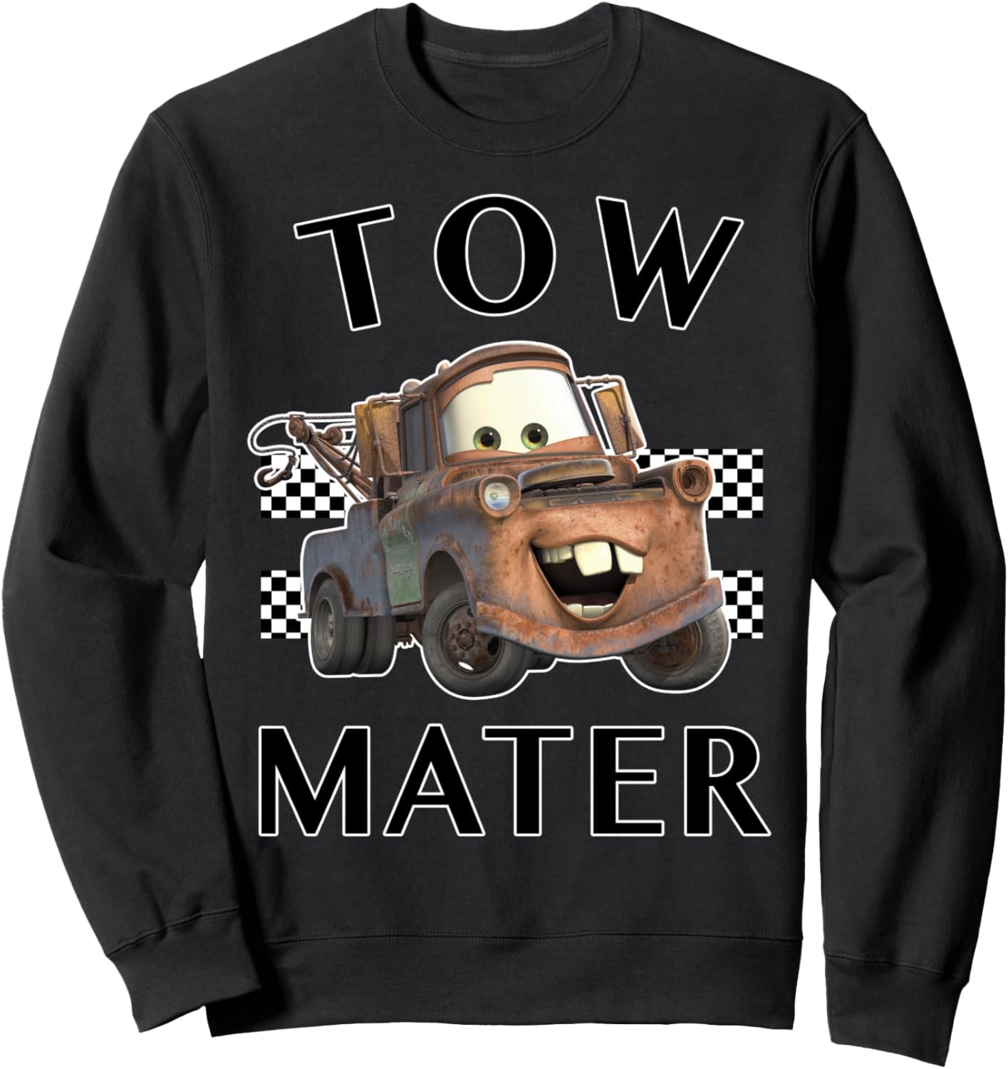 

Толстовка с графическим принтом Tow Meter Finish из мультфильма Disney Pixar Тачки, черная, Черный, Толстовка с графическим принтом Tow Meter Finish из мультфильма Disney Pixar Тачки, черная