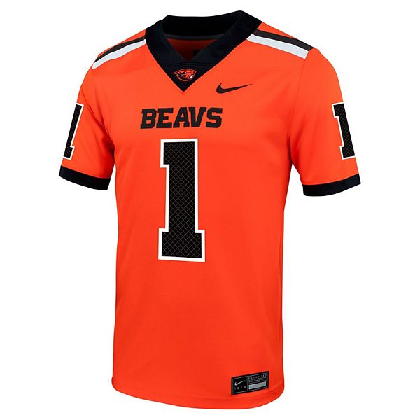 Футболка Oregon State Beavers Untouchable оранжевая Nike — фото 3
