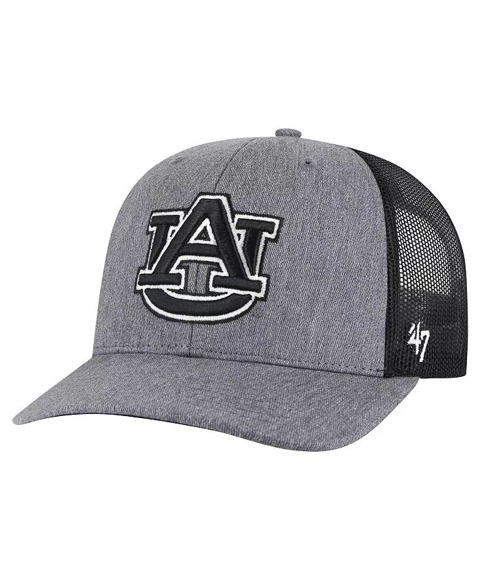 

Мужская темно-серая шапка Auburn Tigers Carbon Trucker Adjustable '47 Brand