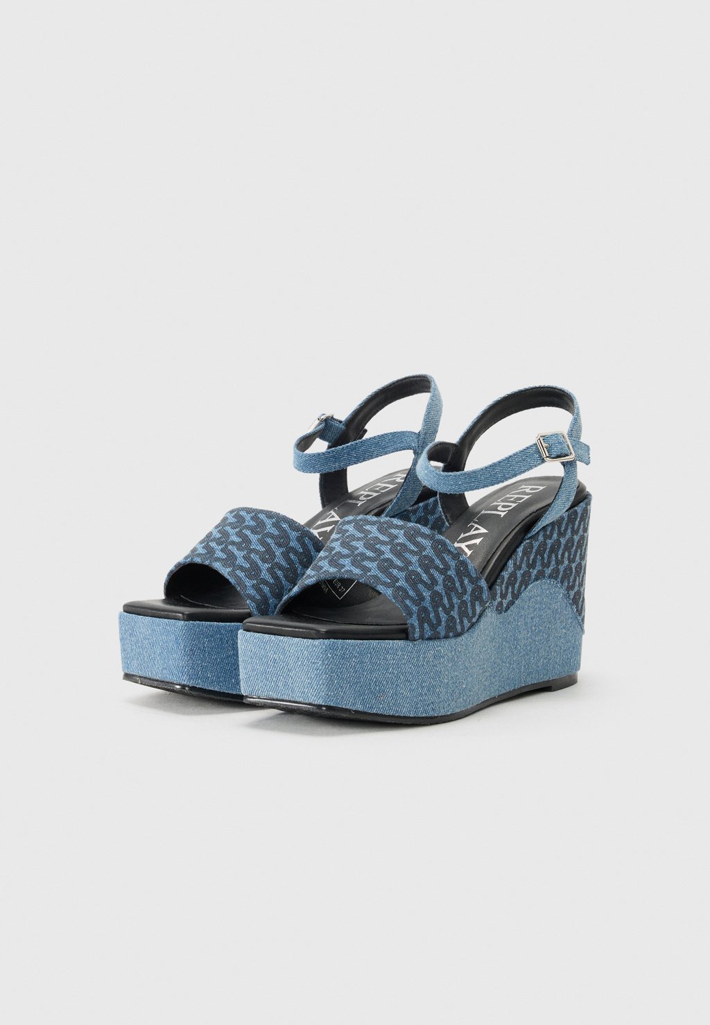 Босоножки на платформе NOELLE WRITE - Wedge sandals Replay, цвет Light-Blue Denim — фото 2