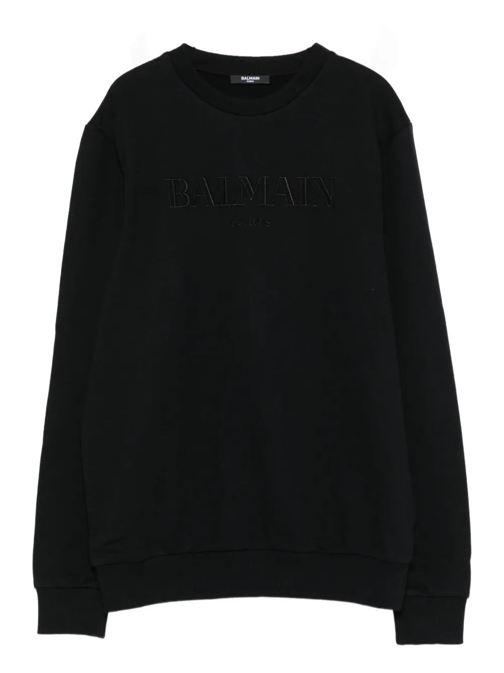 

Толстовка с вышитым логотипом Balmain Kids, черный