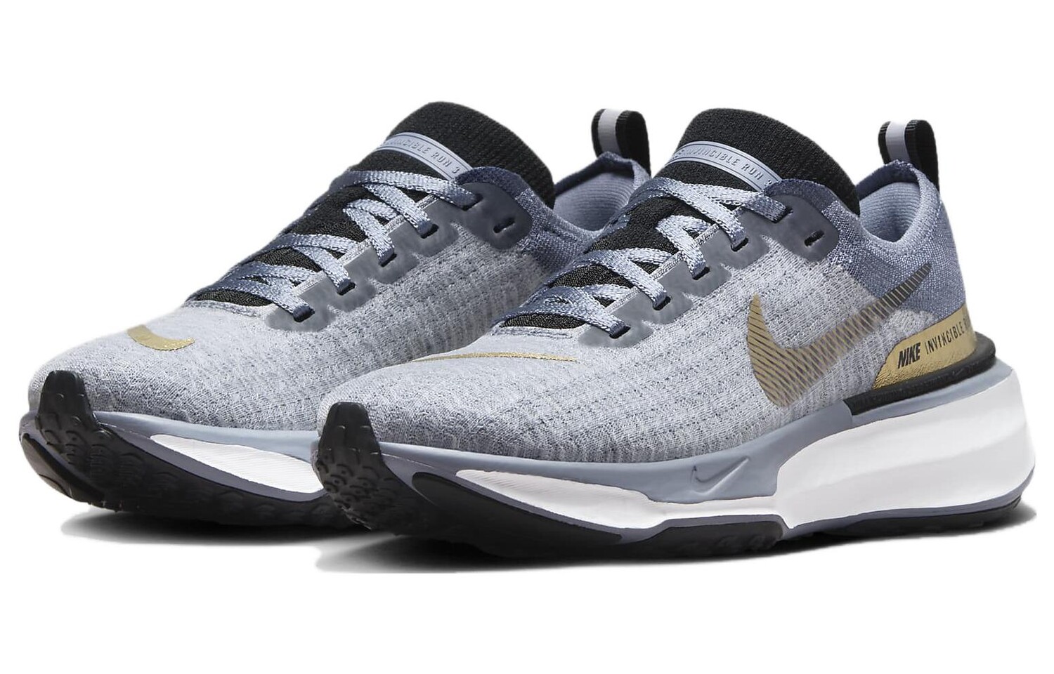 Кроссовки Nike Invincible Run 3 для женщин, Ashen Slate/Diffused Blue/Football Gray/Metallic Gold — фото 3