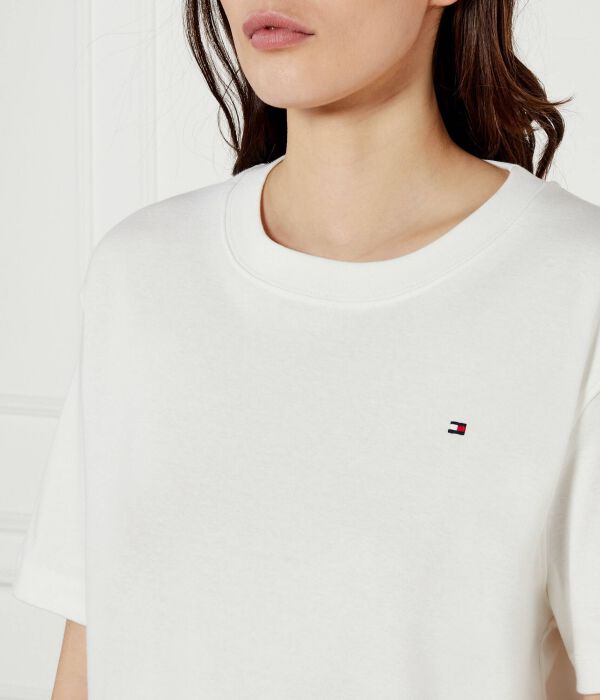 Футболка современная Коди Loose fit Tommy Hilfiger, белый — фото 4