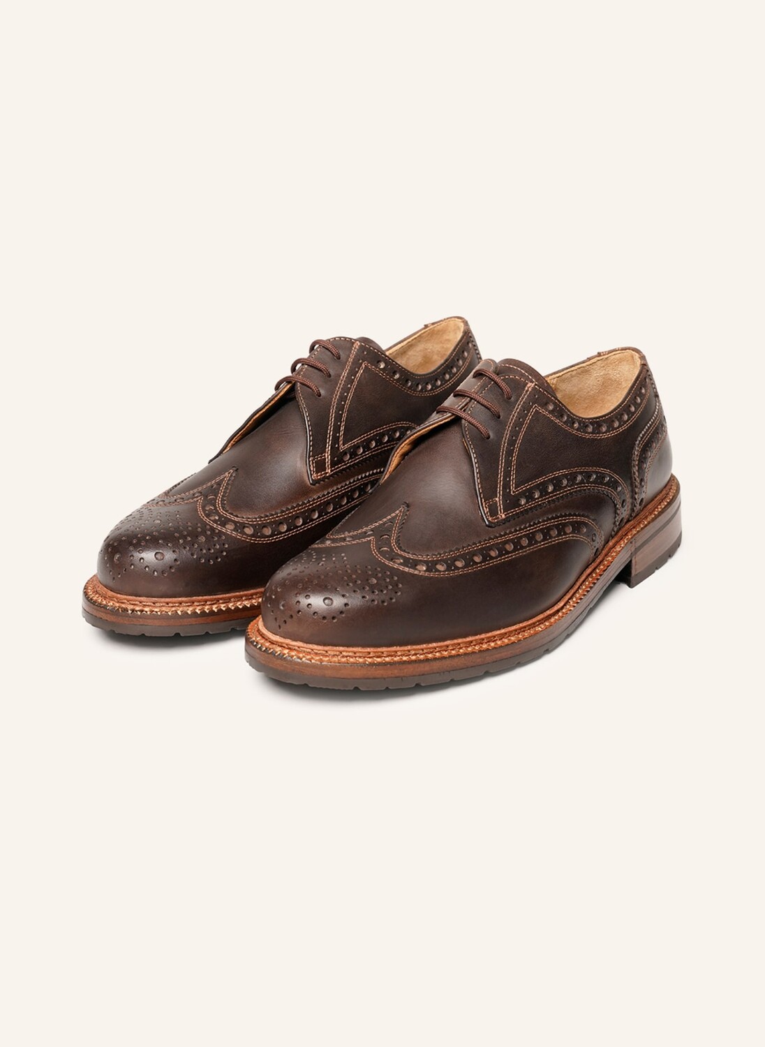 

Туфли на шнуровке janosh k full-brogue h HEINRICH DINKELACKER, коричневый