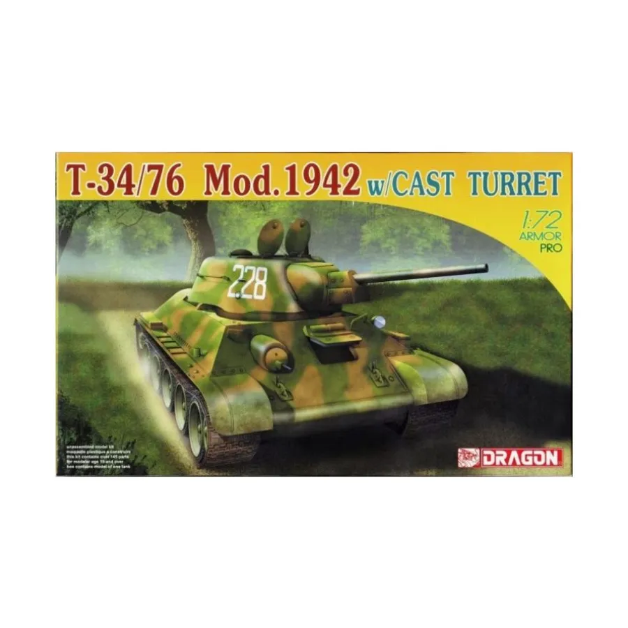 

Т-34/76 Мод. 1942 г. с литой башней, Dragon Models - Armor Pro Series (1:72)