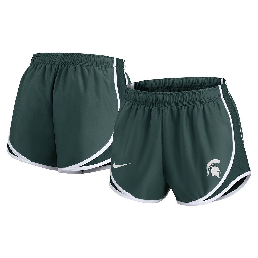 

Женские шорты Nike Green Michigan State Spartans Primetime Tempo Performance, цвет Msu Green