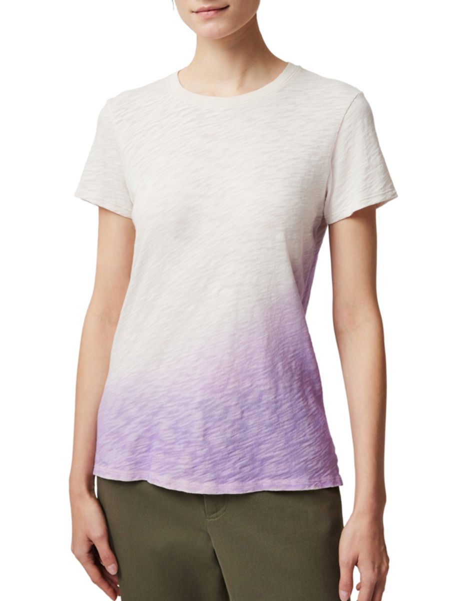 

Футболка Schoolboy Slub Jersey Dip Dye ATM Anthony Thomas Melillo, цвет Tan Multi
