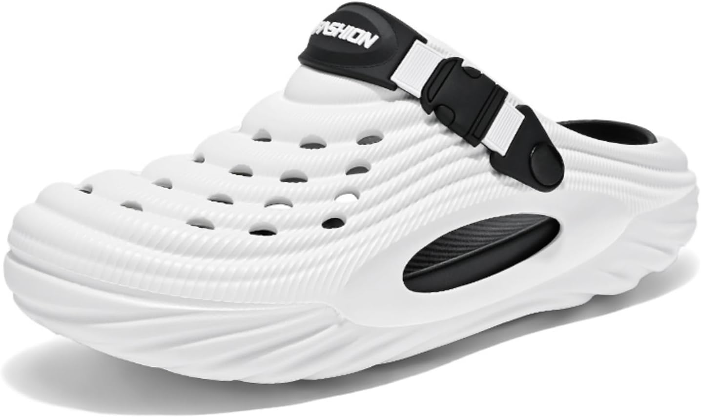 

Мужские летние сандалии и шлепанцы на EVA с уникальным дизайном, легкие и комфортные, идеальны для использования дома, на улице и на пляже Khwfjas, белый