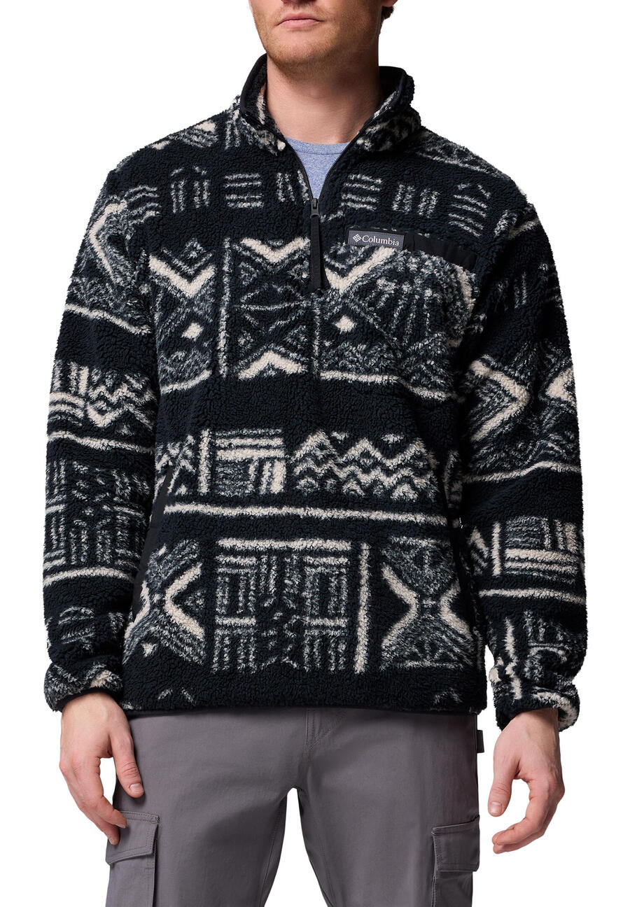 

Мужская флисовая куртка Columbia Rugged Ridge Sherpa с застежкой-молнией на ½ дюйма, чёрная, 2135471