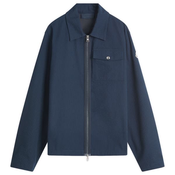 

Техническая рубашка из сирсакера Moncler, синий