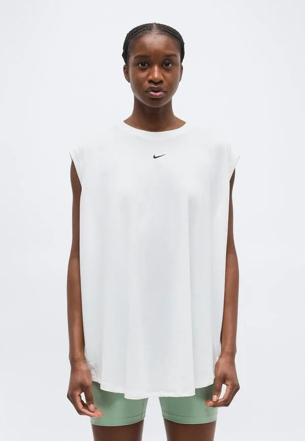Одна свободная спортивная футболка-майка Nike Performance, White/Black