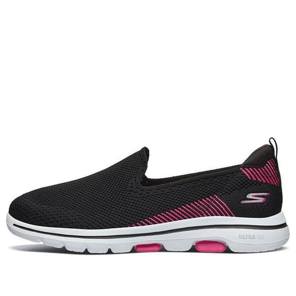 Тапочки go walk 5 loafers 'black pink red' Skechers, черный