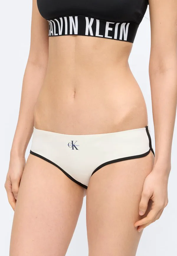 Трусики от бикини в стиле хипстер с графическим монограммом Calvin Klein Swimwear, Tofu — фото 3
