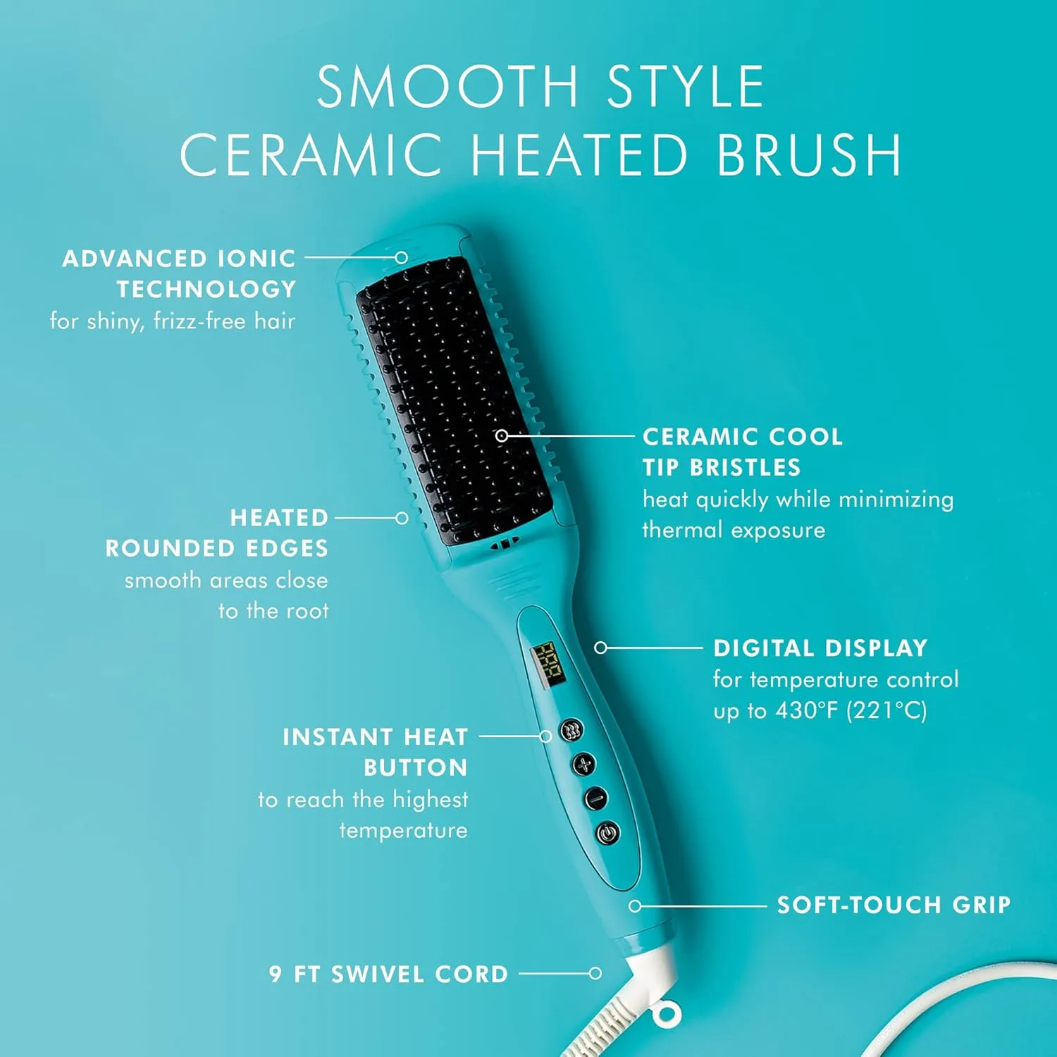 Нагревательная щетка Moroccanoil Smooth Style Ceramic и набор Perfect Defense — фото 2