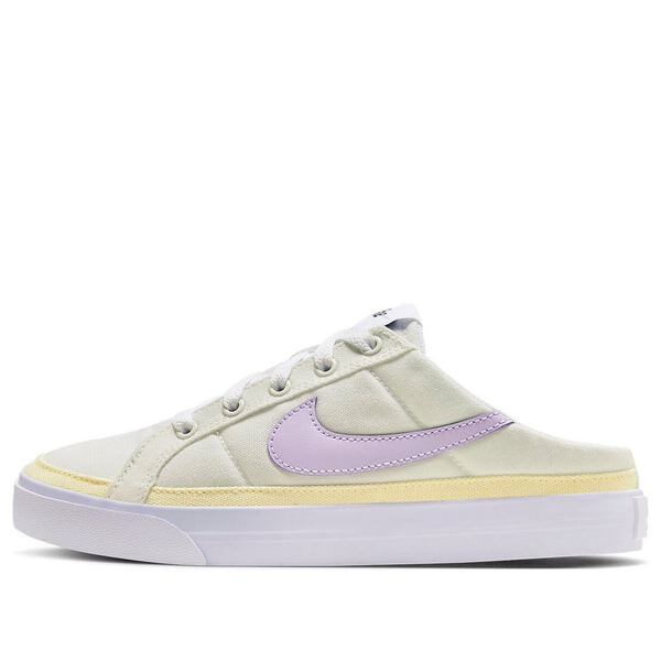 Кроссовки court legacy mule 'light yellow purple' Nike, желтый