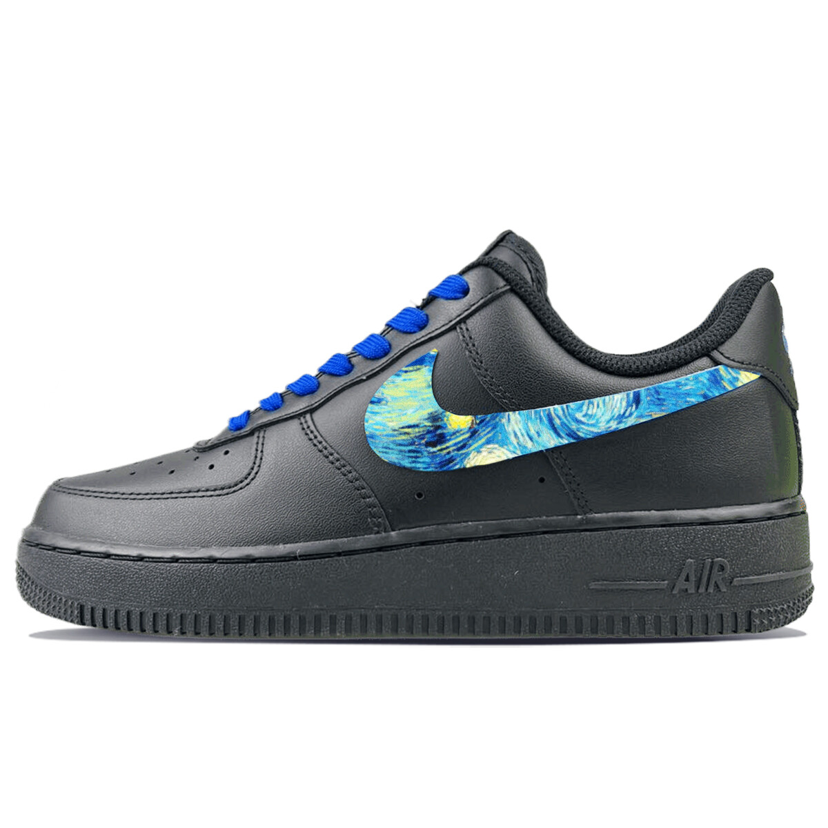 

Кроссовки Air Force 1 для скейтбординга, унисекс, низкие, черный/синий Nike