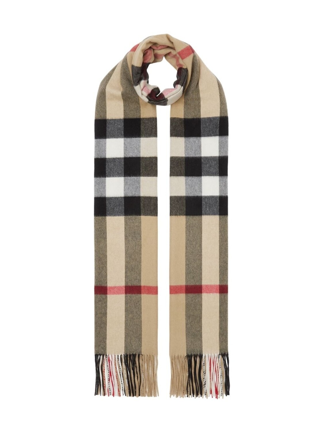 

Burberry кашемировый шарф в клетку Vintage Check, коричневый